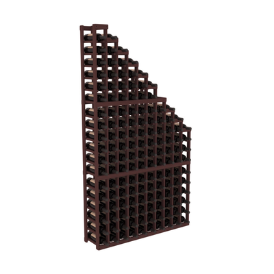InstaCellar - 10 Column Waterfall Rack in Grand Mahogany Walnut stained without WineSafe™ Satin Sealant