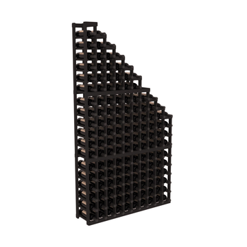 InstaCellar - 10 Column Waterfall Rack in Grand Mahogany Black stained without WineSafe™ Satin Sealant