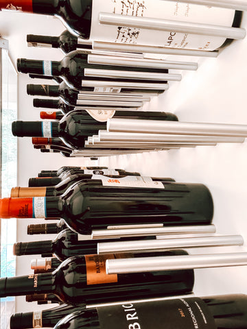 Vino Rails - Single-Bottle Cork-Forward Wall-Mounted Metal Wine Rack Peg