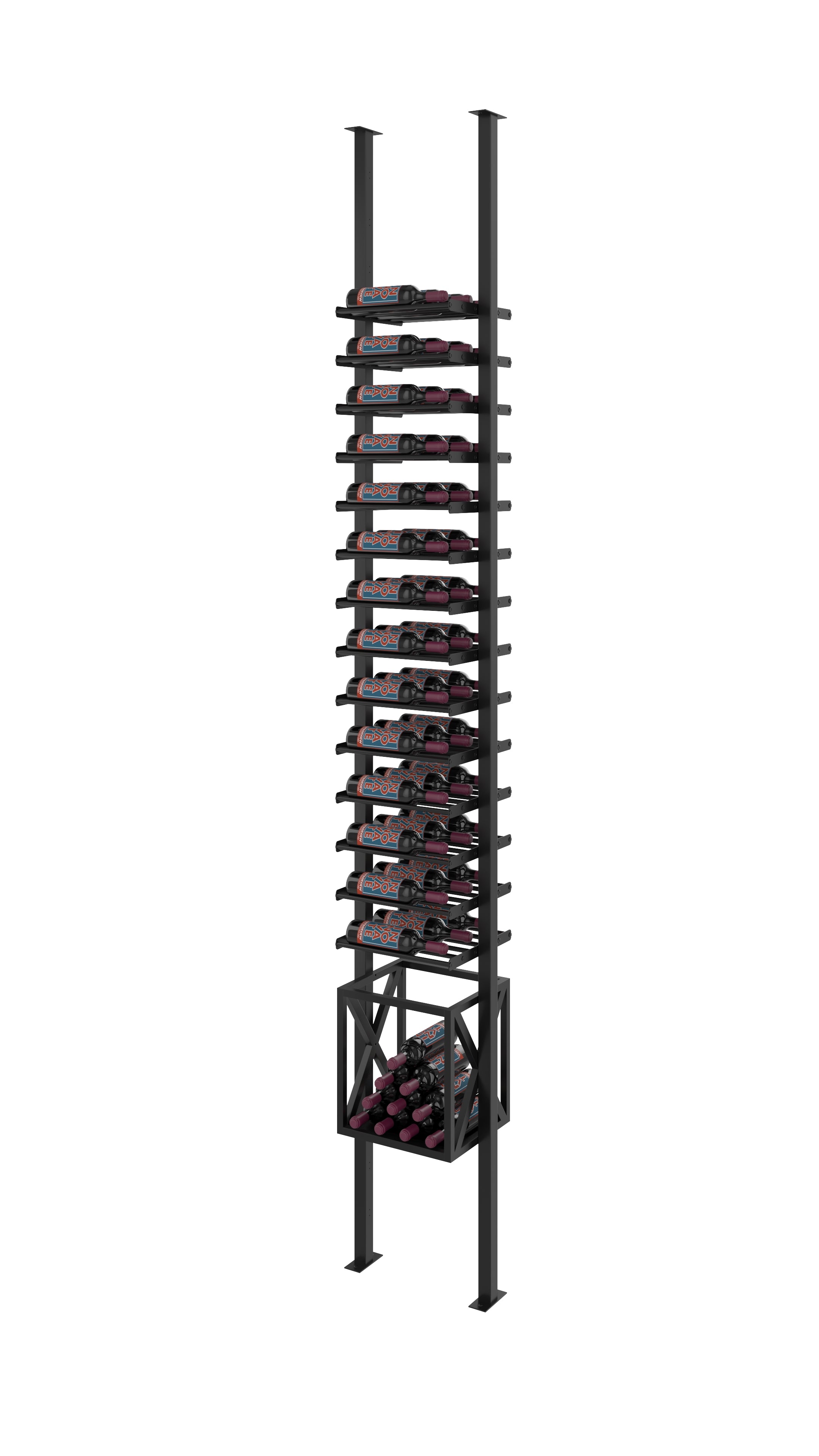 Evolution Low Profile Post Box Combo Kit 1C. in Matte Black