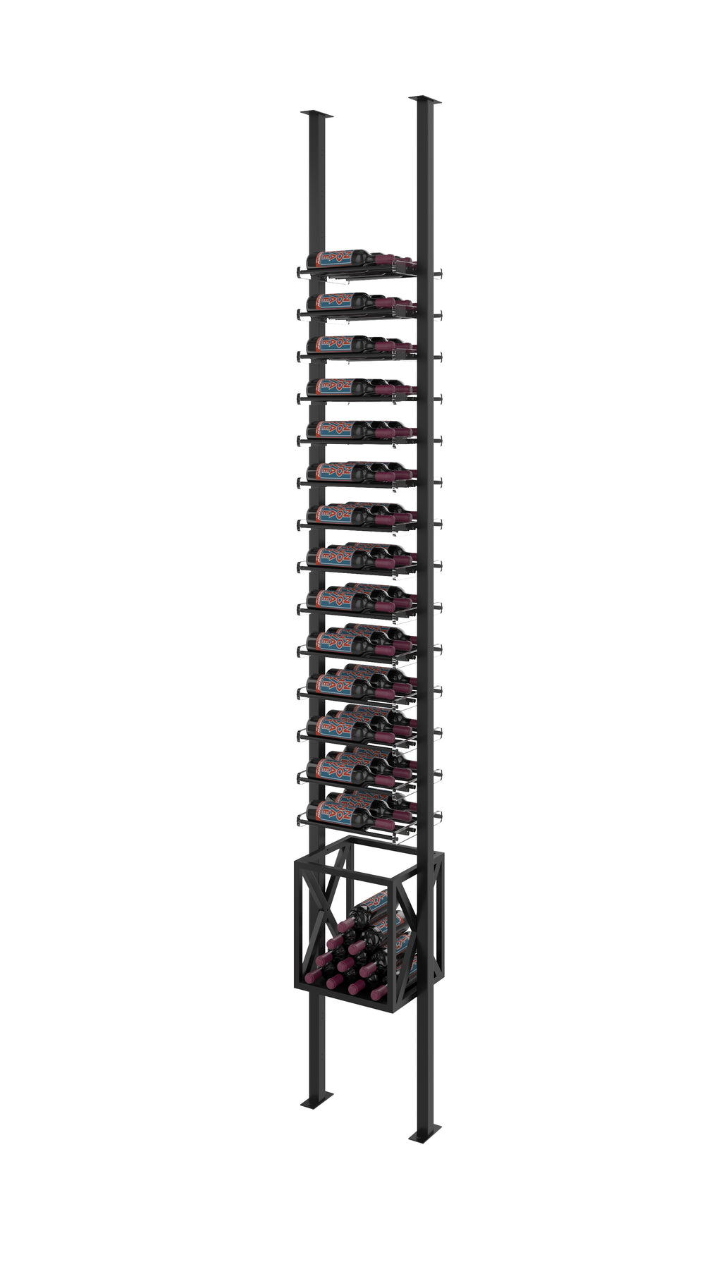 Post Kit Rack Evolution Low Profile Post Box Combo Kit 1C. – Wine Racks America