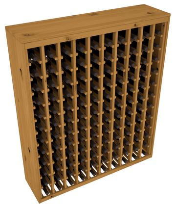 Living Series - 120 Bottle Deluxe Rack in Alder Oak stained without WineSafe™ Satin Sealant