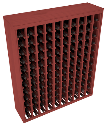 Living Series - 120 Bottle Deluxe Rack in Pine Cherry stained without WineSafe™ Satin Sealant