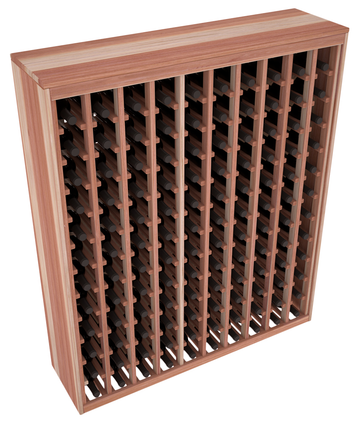 Living Series - 120 Bottle Deluxe Rack in Redwood Unstained without WineSafe™ Satin Sealant