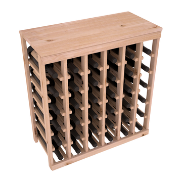 Living Series - 36 Bottle Tabletop Rack in Alder Unstained without Clear Coat
