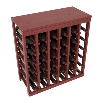 Living Series - 36 Bottle Tabletop Rack in Alder Cherry stained with Clear Coat