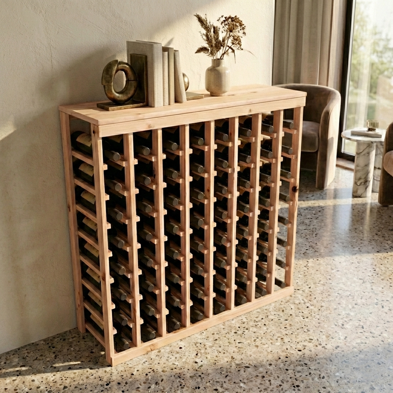 Living Series 64 Bottle Table Top Wine Rack | Perfect for Any