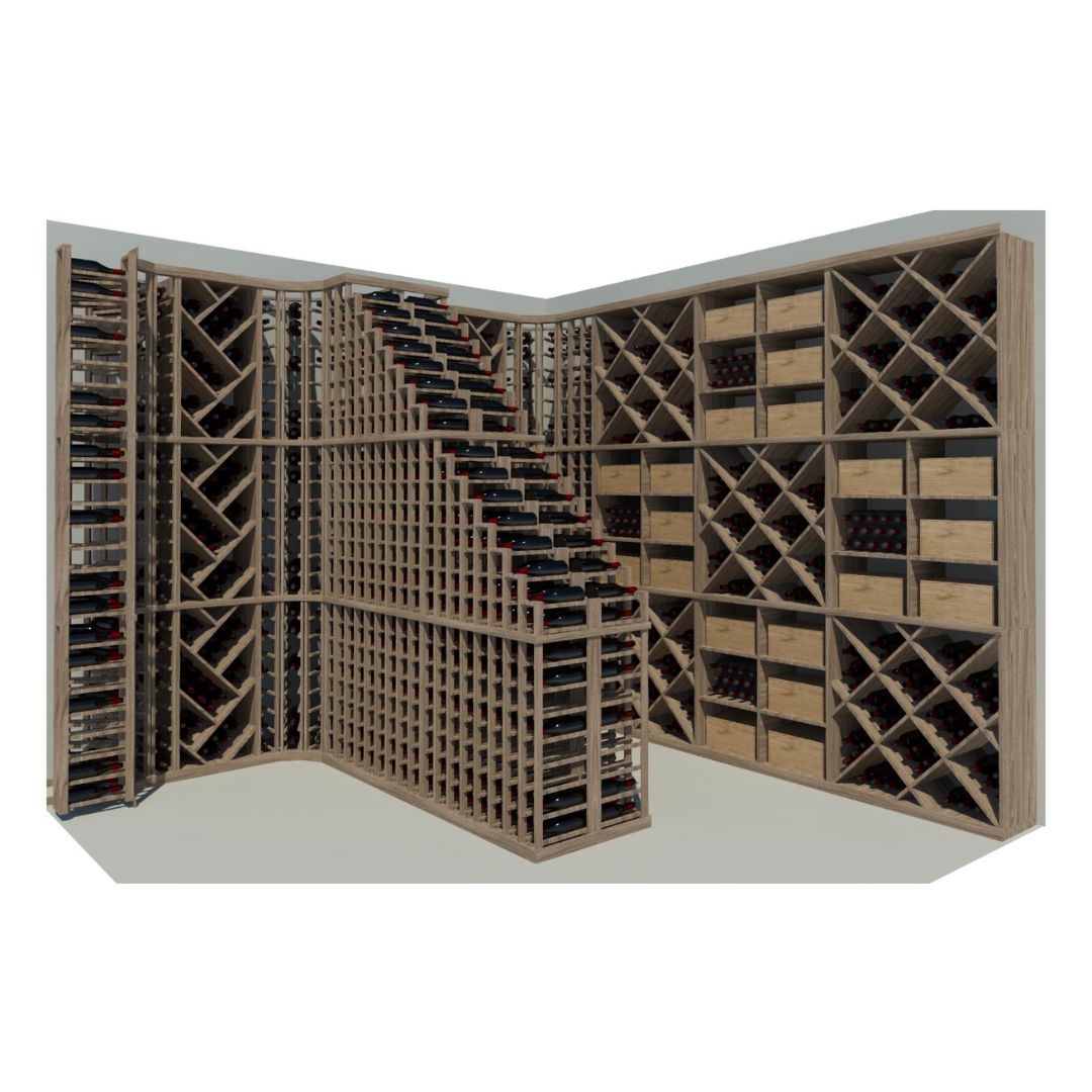GrandCellar Full-Depth Custom Wine Racks – Wine Racks America