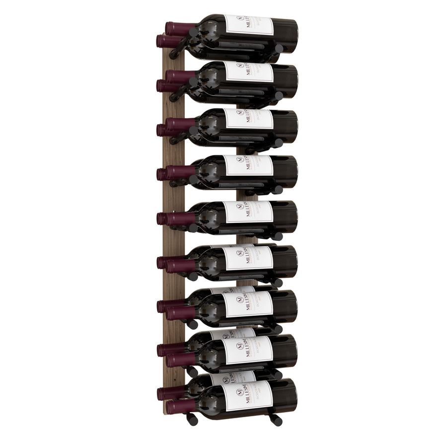 Millesime Wine Wall Collection 36" Vertical Wall-Mounted Rack, 2 Bottle Deep