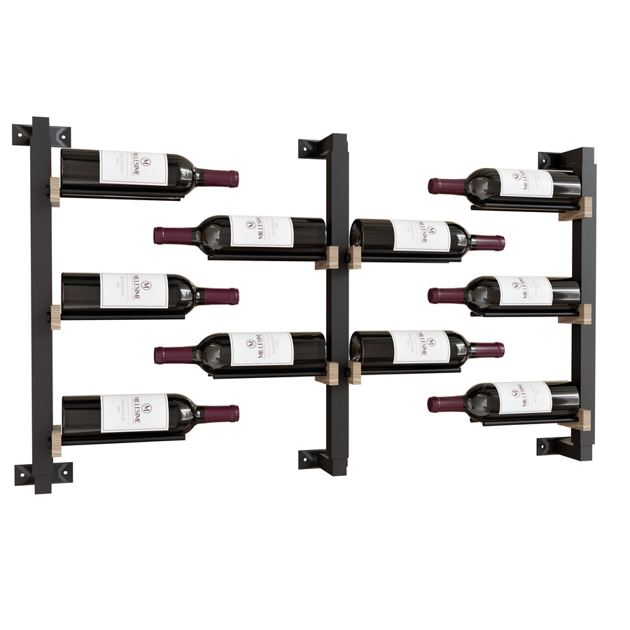 Millesime Wine Wall Collection 24" Floating Bottle Wall-Mounted Wine Rack,1 Bottle Deep