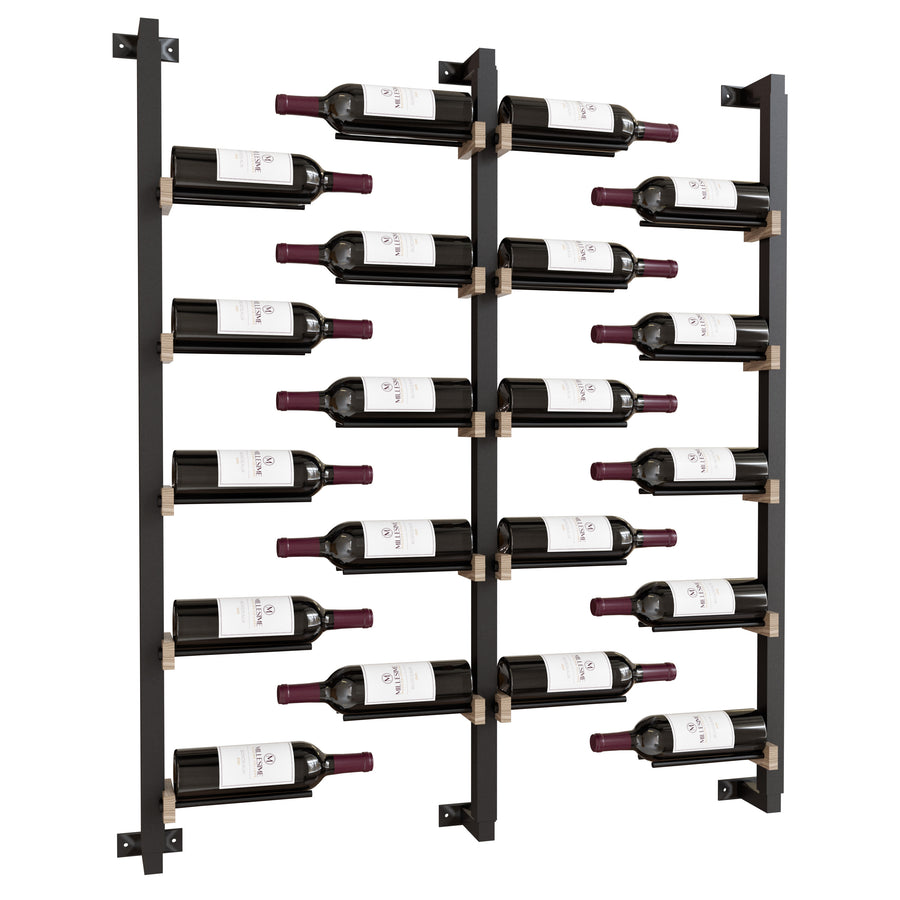 Millesime Wine Wall Collection 48" Floating Bottle Wall-Mounted Wine Racks, 1 Bottle Deep
