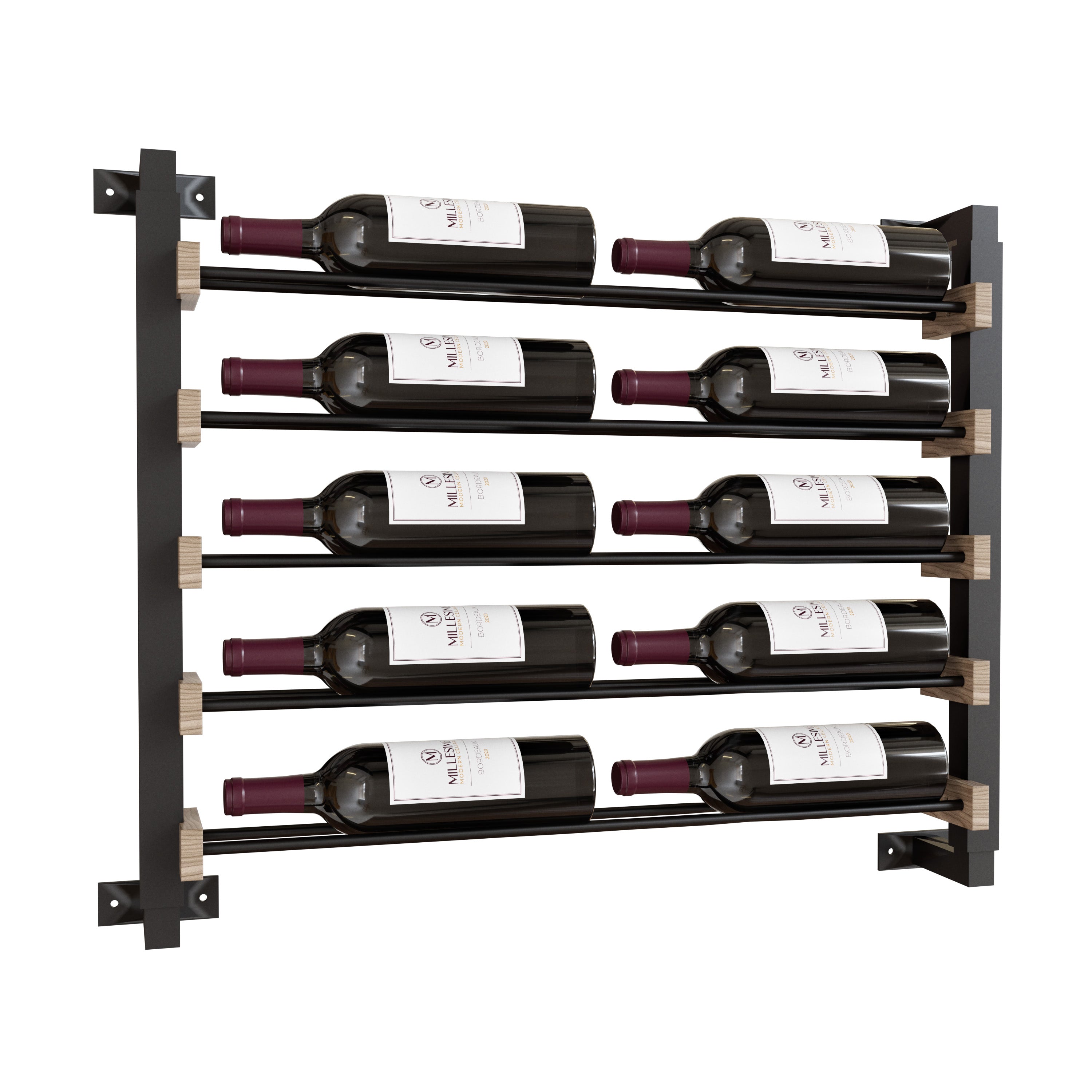 Millesime Wine Wall Collection Streamline Wall-Mounted Wine Rack, 24 ...