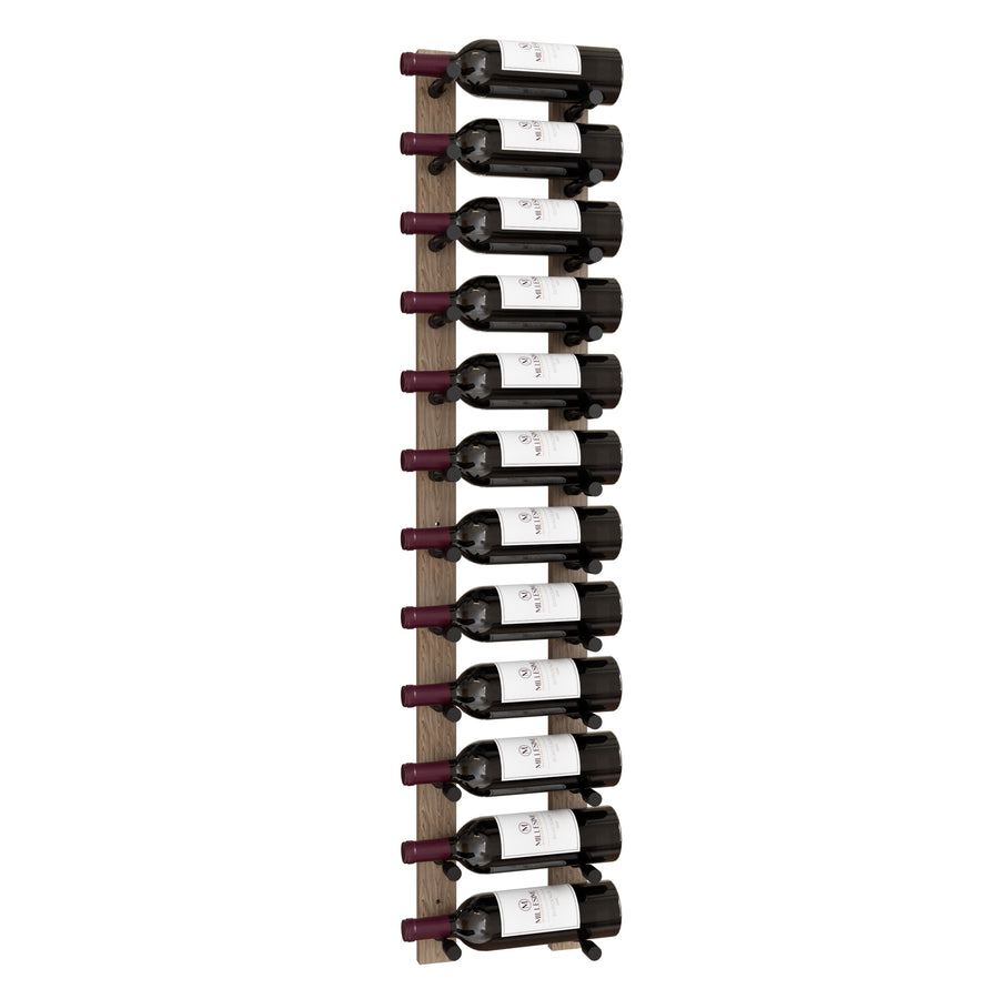 Millesime Wine Wall Collection 48" Vertical Wall-Mounted Rack, 1 Bottle Deep