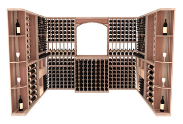 InstaCellar – Naples Wine Cellar Kit in Premium Redwood Unstained without WineSafe™ Satin Sealant