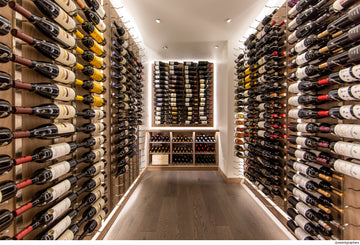 W Series 5 - 5ft Wall Mounted Metal Wine Rack