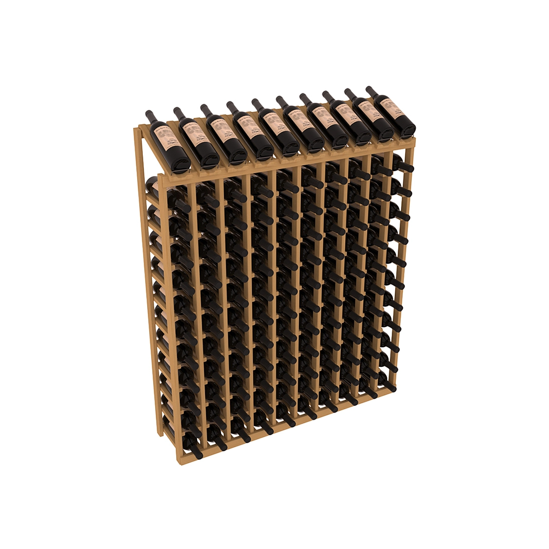 Retail Display Top 10X12 in Ponderosa Pine Oak stained with WineSafe™ Satin Sealant