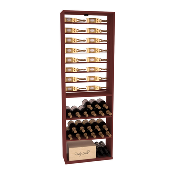 Retail Horizontal Bottle Display in Grand Mahogany Cherry stained without WineSafe™ Satin Sealant