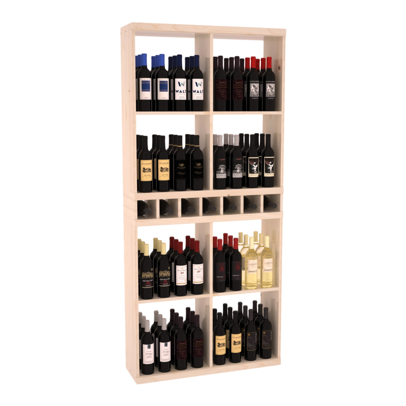 Retail Open Bin Display in Ponderosa Pine Unstained with WineSafe™ Satin Sealant