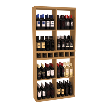Retail Open Bin Display in Ponderosa Pine Oak stained without WineSafe™ Satin Sealant