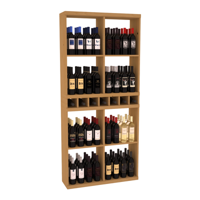 Retail Open Bin Display in Ponderosa Pine Oak stained without WineSafe™ Satin Sealant