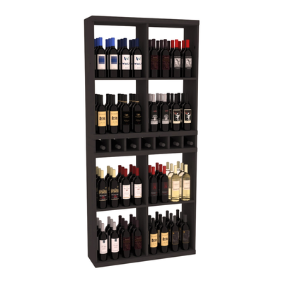Retail Open Bin Display in Ponderosa Pine Black stained without WineSafe™ Satin Sealant