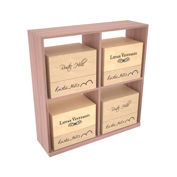 Retail Open Bin Base Display in Grand Mahogany Unstained with WineSafe™ Satin Sealant