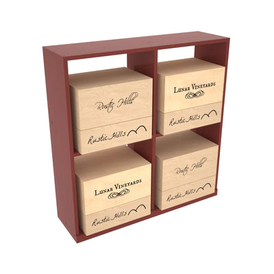 InstaCellar - Solid Case Bin in Ponderosa Pine Cherry stained with WineSafe™ Satin Sealant
