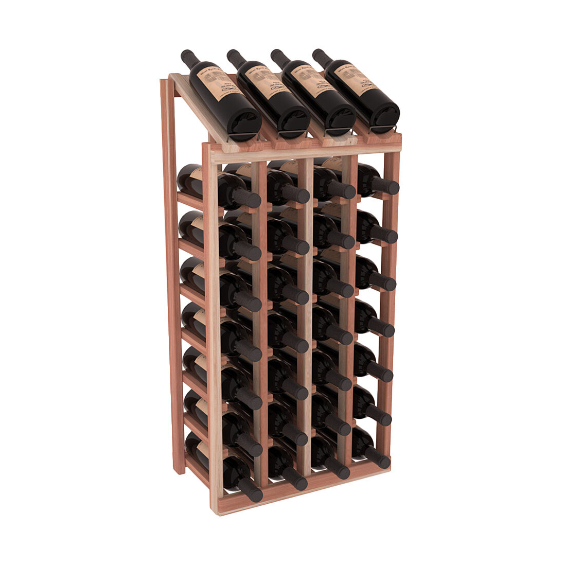 Retail Point of Purchase Display 4X8 in Premium Redwood Unstained without WineSafe™ Satin Sealant