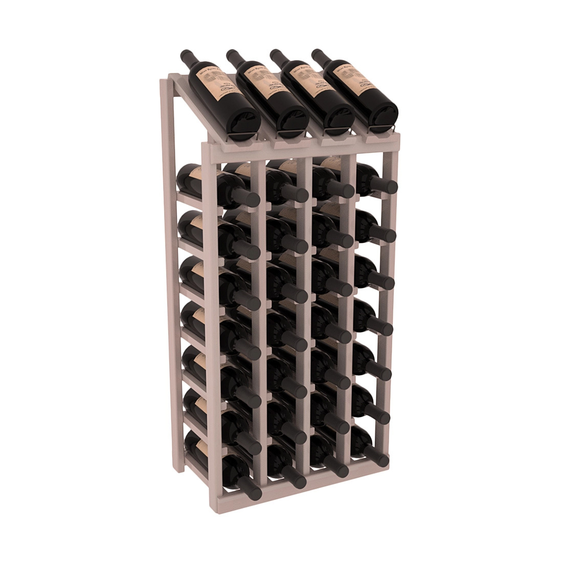 Retail Point of Purchase Display 4X8 in Premium Redwood Greywash stained with WineSafe™ Satin Sealant