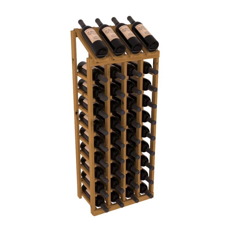 Retail Point of Purchase Display 4X10 in Knotty Alder Oak stained without WineSafe™ Satin Sealant