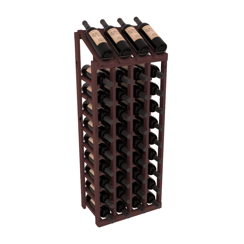 Retail Point of Purchase Display 4X10 in Knotty Alder Walnut stained without WineSafe™ Satin Sealant