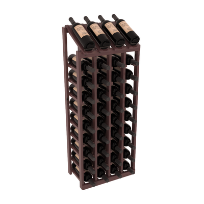 Retail Point of Purchase Display 4X10 in Knotty Alder Walnut stained with WineSafe™ Satin Sealant