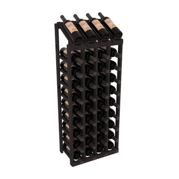 Retail Point of Purchase Display 4X10 in Knotty Alder Black stained without WineSafe™ Satin Sealant