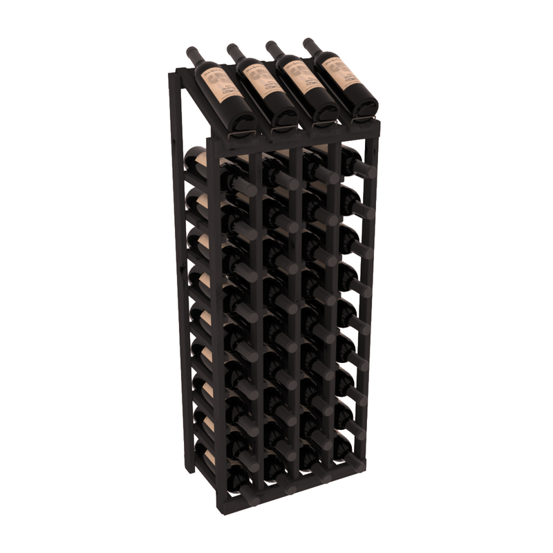 Retail Point of Purchase Display 4X10 in Knotty Alder Black stained without WineSafe™ Satin Sealant