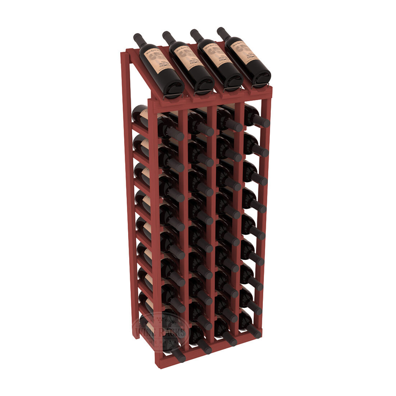 Retail Point of Purchase Display 4X10 in Ponderosa Pine Cherry stained without WineSafe™ Satin Sealant