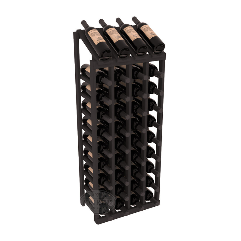 Retail Point of Purchase Display 4X10 in Ponderosa Pine Black stained without WineSafe™ Satin Sealant