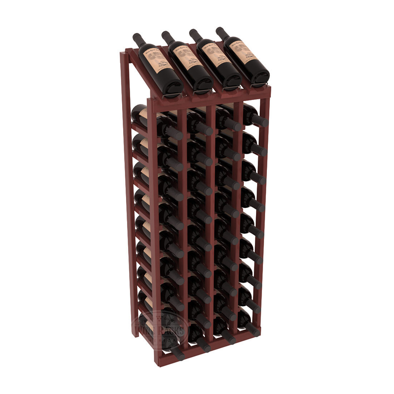 Retail Point of Purchase Display 4X10 in Premium Redwood Cherry stained with WineSafe™ Satin Sealant