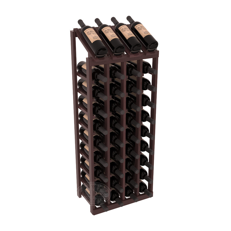 Retail Point of Purchase Display 4X10 in Premium Redwood Walnut stained with WineSafe™ Satin Sealant