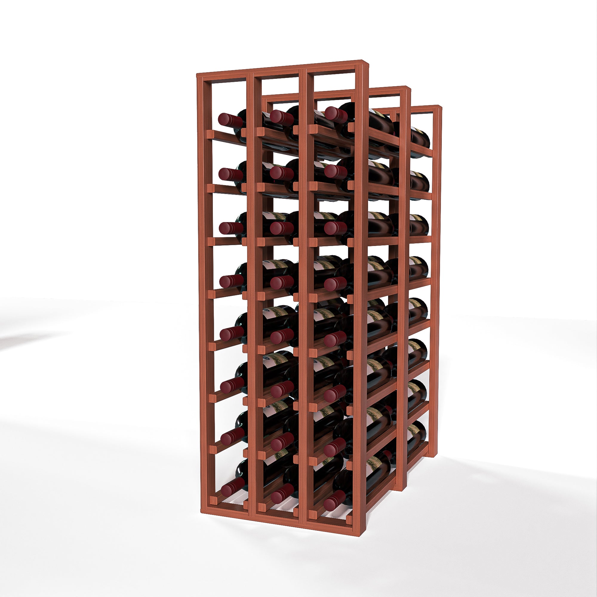 GrandCellar™ - 3 Column Full-Depth Double Deep Wine Rack - 36