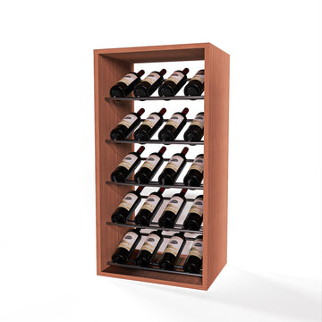GrandCellar - 4 Column Full-Depth Label-Forward Wine Base Display - 36