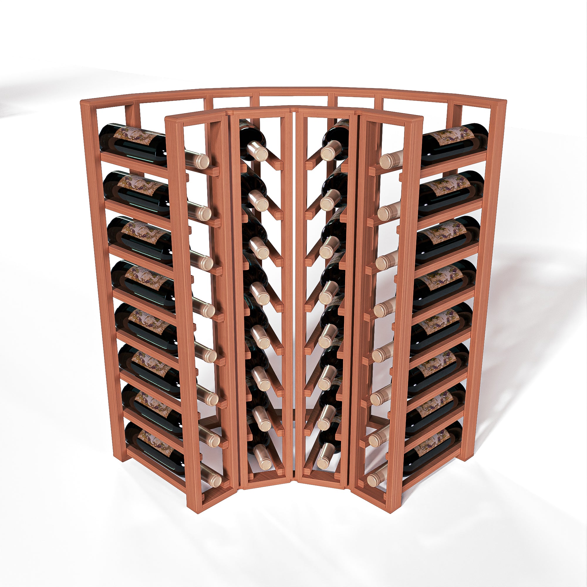 GrandCellar™ - 4 Column Full-Depth Standard Corner Wine Rack - 36