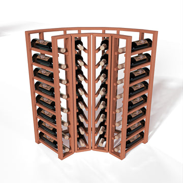 GrandCellar™ - 4 Column Full-Depth Standard Corner Wine Rack - 36