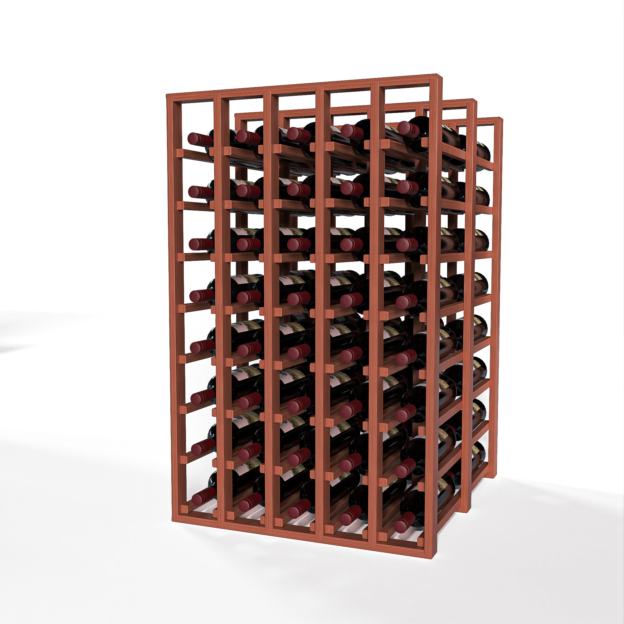 GrandCellar™ - 5 Column Full-Depth Double Deep Wine Rack - 36
