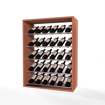 GrandCellar - 6 Column Full-Depth Label-Forward Wine Base Display - 36