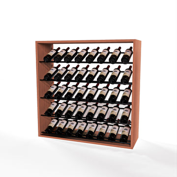 GrandCellar - 8 Column Full-Depth Label-Forward Wine Base Display - 36