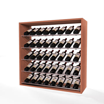 GrandCellar - 8 Column Full-Depth Label-Forward Wine Base Display - 36