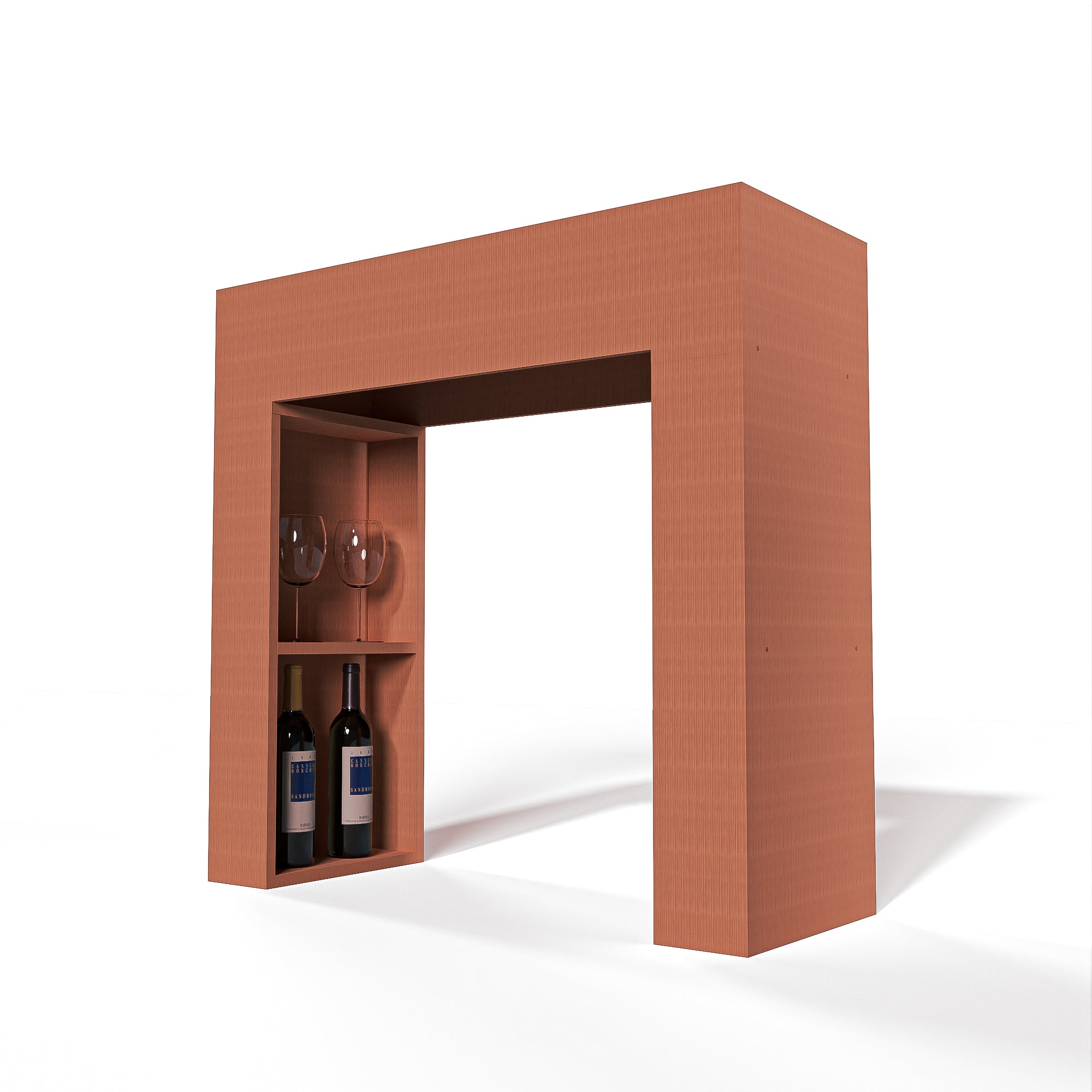 GrandCellar™ - 8 Column Full-Depth Square Arch w/Shelf - 36