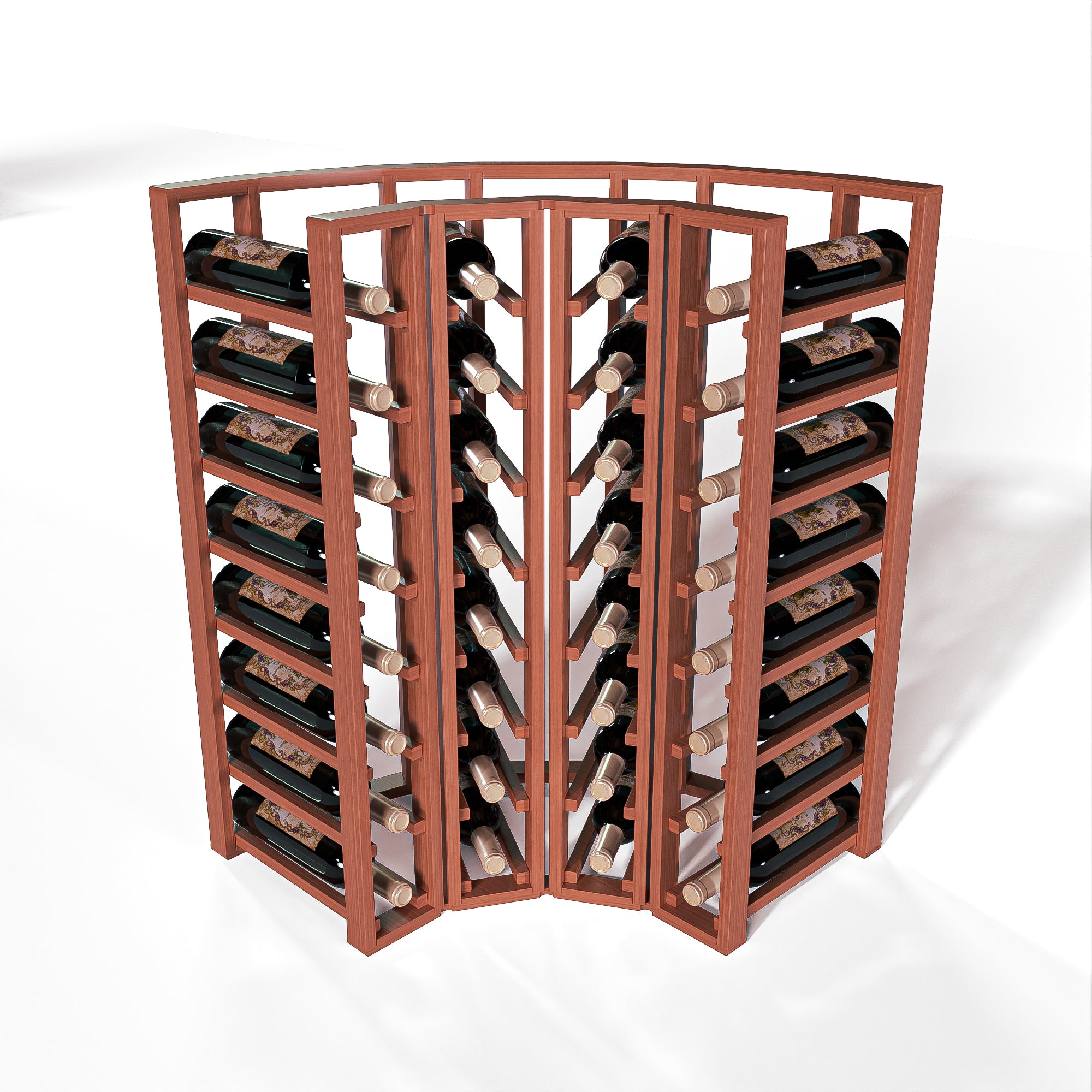GrandCellar™ - 4 Column Full-Depth Standard Corner Wine Rack - 36