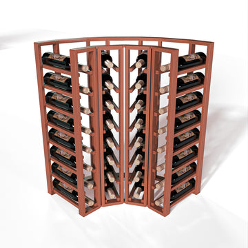 GrandCellar™ - 4 Column Full-Depth Standard Corner Wine Rack - 36
