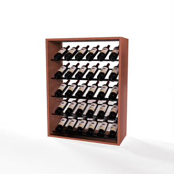 GrandCellar - 6 Column Full-Depth Label-Forward Wine Base Display - 36